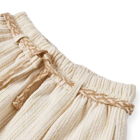 ZARA Kids | Ecru | STRIPED DRAWSTRING SHORTS - Picture 2 of 6